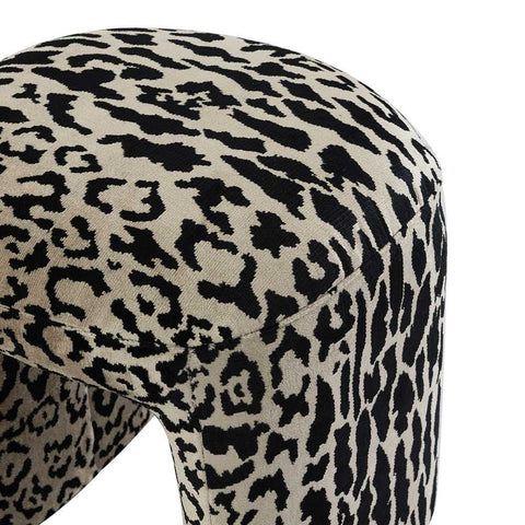 Piper Stool - Leopard Chenille *LIMITED EDITION* - Ottomans and Stools - Eleganté