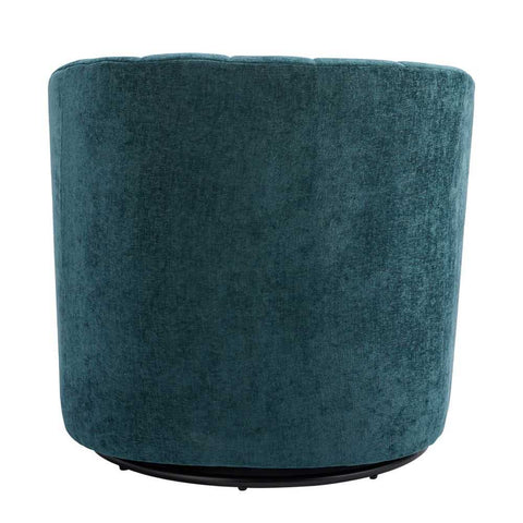 Cadman Swivel Arm Chair - Teal Chenille - Occasional Chairs - Eleganté