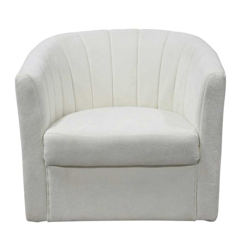 Cadman Swivel Arm Chair - Ivory - Occasional Chairs - Eleganté