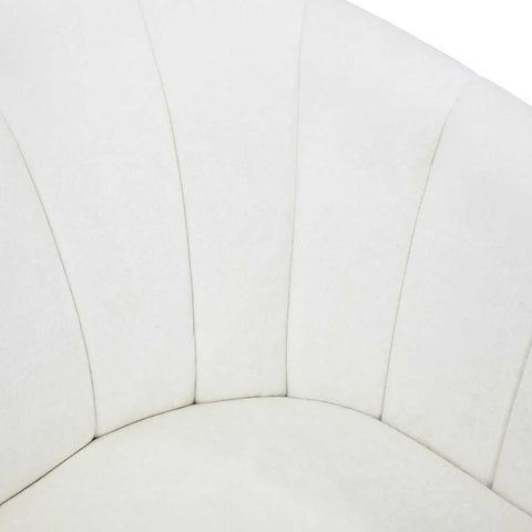 Cadman Swivel Arm Chair - Ivory - Occasional Chairs - Eleganté