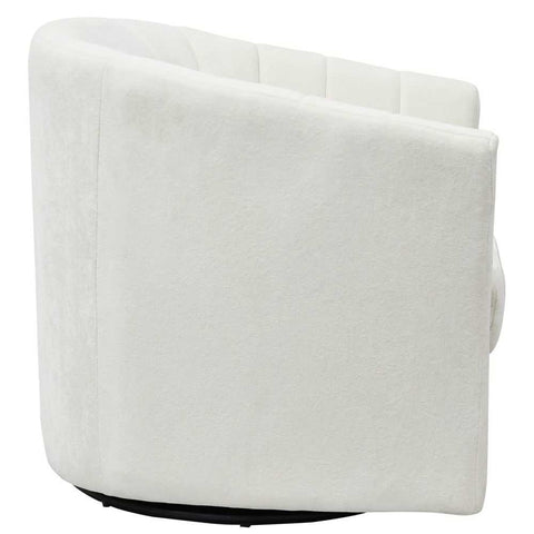 Cadman Swivel Arm Chair - Ivory - Occasional Chairs - Eleganté