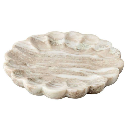 Stellar Marble Round Tray - Beige - Trays - Eleganté