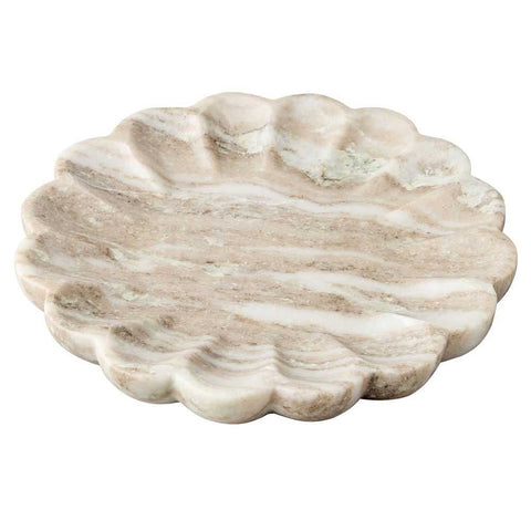 Stellar Marble Round Tray - Beige - Trays - Eleganté