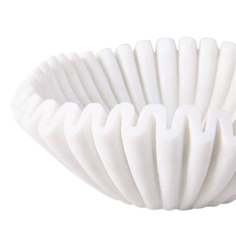 Aster Marble Bowl - White - Bowls, Vases, Vessels - Eleganté