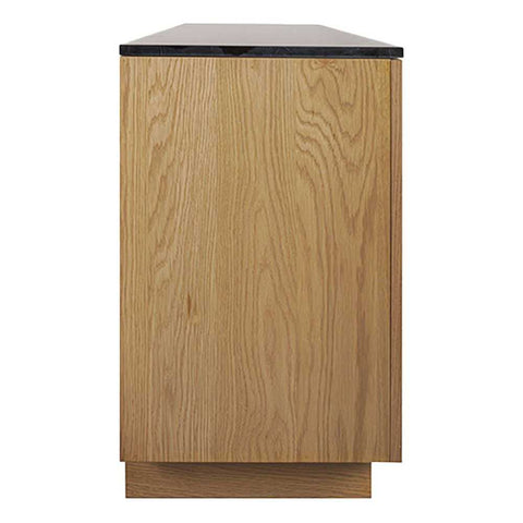 Benedict Natural Oak Buffet - Black Marble - Buffets and Cabinets - Eleganté
