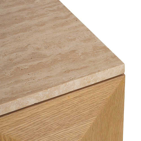 Benedict Natural Oak Buffet - Travertine - Buffets and Cabinets - Eleganté