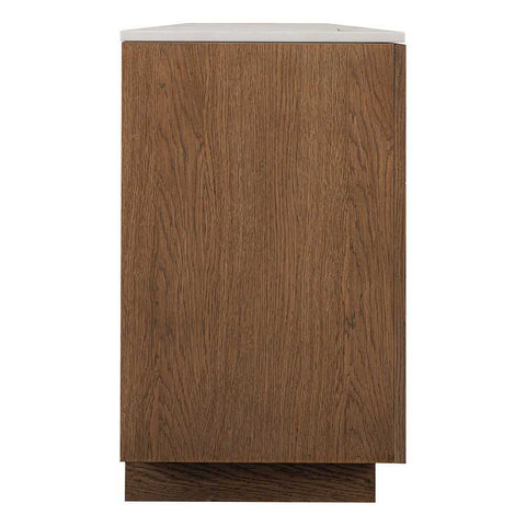 Benedict Walnut Buffet - White Marble - Buffets and Cabinets - Eleganté