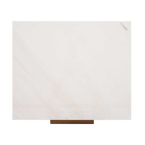 Benedict White Oak Bedside Table - White Marble - Bedside Tables - Eleganté