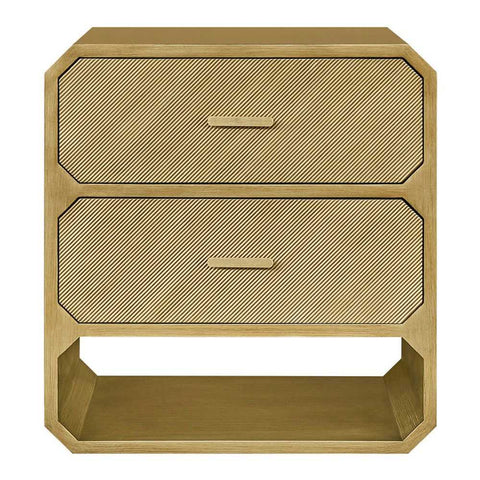 Anderson 2 Drawer Chest - Antique Gold - Chests of Drawers - Eleganté