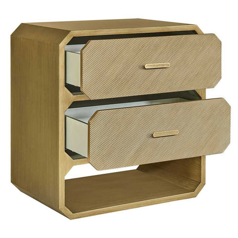 Anderson 2 Drawer Chest - Antique Gold - Chests of Drawers - Eleganté