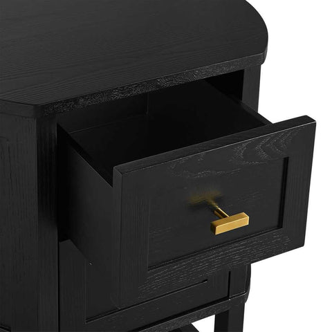 Theodore Bedside Table - Small Black - Bedside Tables - Eleganté