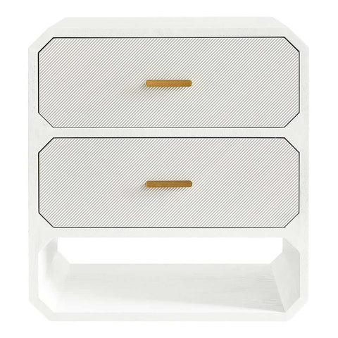 Anderson 2 Drawer Chest - White - Chests of Drawers - Eleganté
