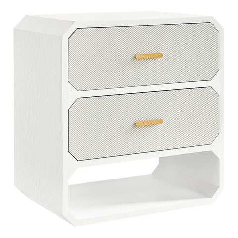 Anderson 2 Drawer Chest - White - Chests of Drawers - Eleganté