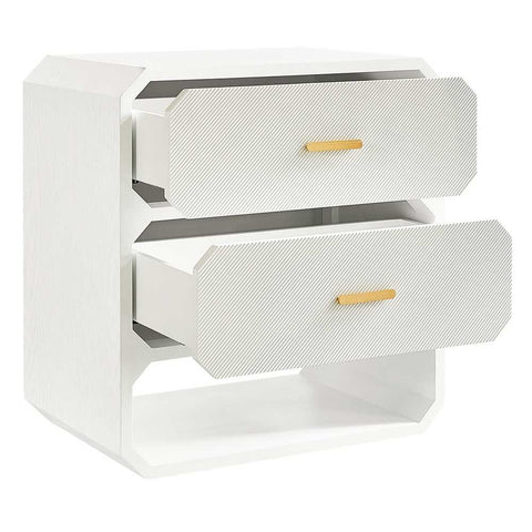 Anderson 2 Drawer Chest - White - Chests of Drawers - Eleganté