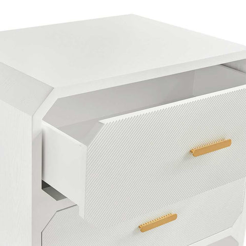Anderson 2 Drawer Chest - White - Chests of Drawers - Eleganté