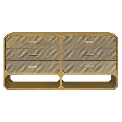Anderson 6 Drawer Chest - Antique Gold - Chests of Drawers - Eleganté