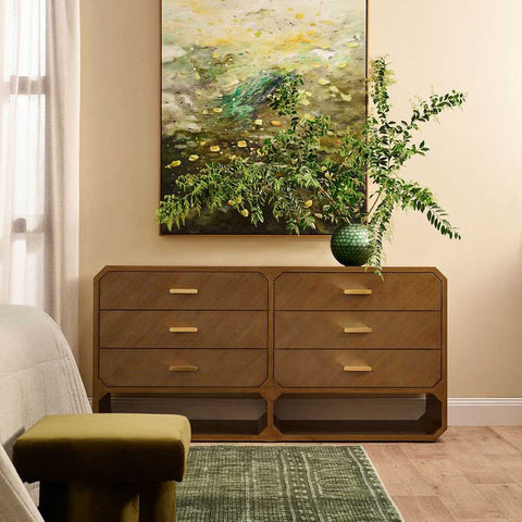 Anderson 6 Drawer Chest - Antique Gold - Chests of Drawers - Eleganté