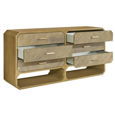 Anderson 6 Drawer Chest - Antique Gold - Chests of Drawers - Eleganté