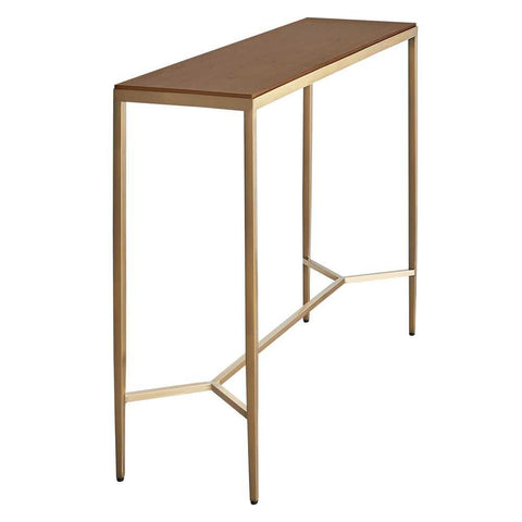 Chloe Timber Console Table - Large Gold - Console Tables - Eleganté