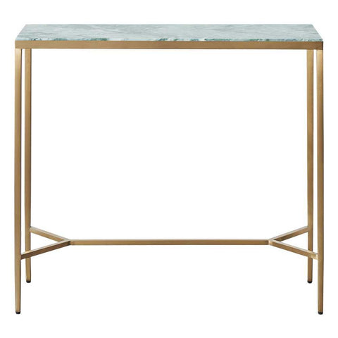 Chloe Dusty Jade Marble Console Table - Small Gold - Console Tables - Eleganté