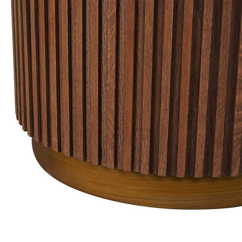 Mason Round Side Table - Walnut - Side Tables - Eleganté