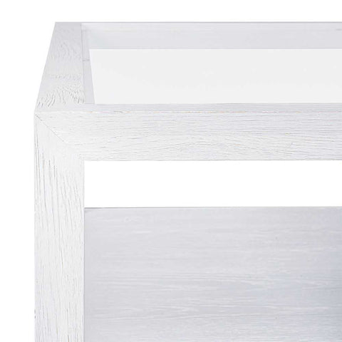 Sadie Oak Square Coffee Table - White - Coffee Tables - Eleganté