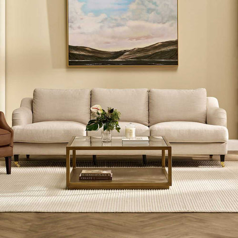 Sadie Square Coffee Table - Antique Gold - Coffee Tables - Eleganté