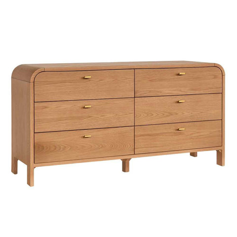 Chisholm 6 Drawer Chest - Natural Oak - Chests of Drawers - Eleganté