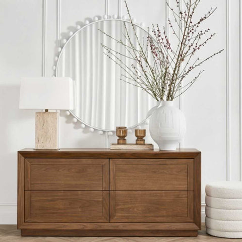 Balmain 4 Drawer Chest - Walnut - Chests of Drawers - Eleganté