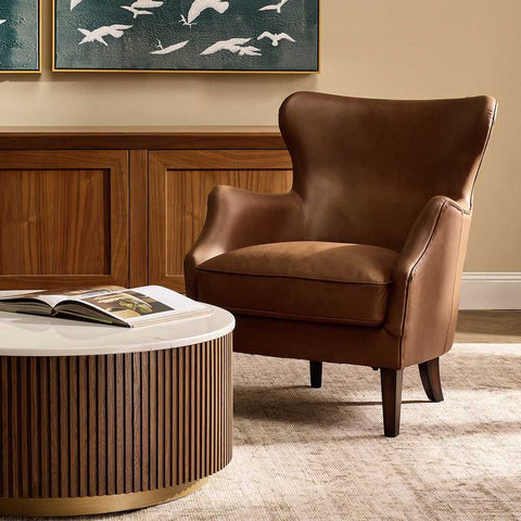 Marlon Arm Chair - Dark Brown Leather - OUTLET NSW - Marlon Arm Chair - Dark Brown Leather - OUTLET NSW - Eleganté