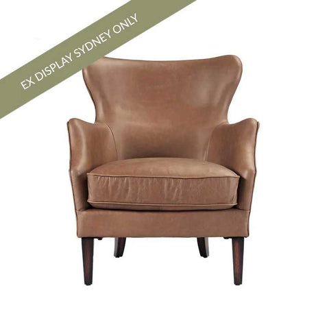 Marlon Arm Chair - Dark Brown Leather - OUTLET NSW - Marlon Arm Chair - Dark Brown Leather - OUTLET NSW - Eleganté