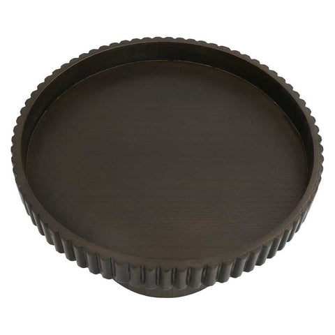 Blythe Footed Bowl - Large Dark Brown - Bowls, Vases, Vessels - Eleganté