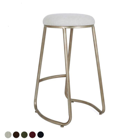 Annie Bar Stool - Natural Linen - Kitchen and Bar Stools - Eleganté