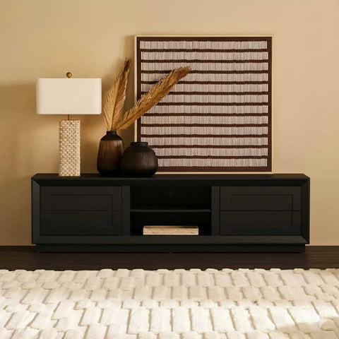 Balmain Entertainment Unit - Black - Entertainment Units - Eleganté