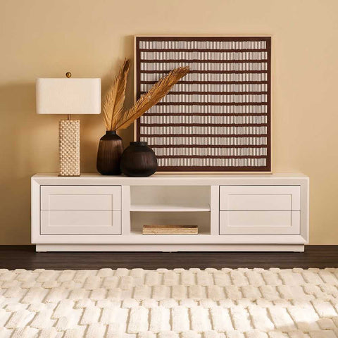 Balmain Entertainment Unit - White - Entertainment Units - Eleganté