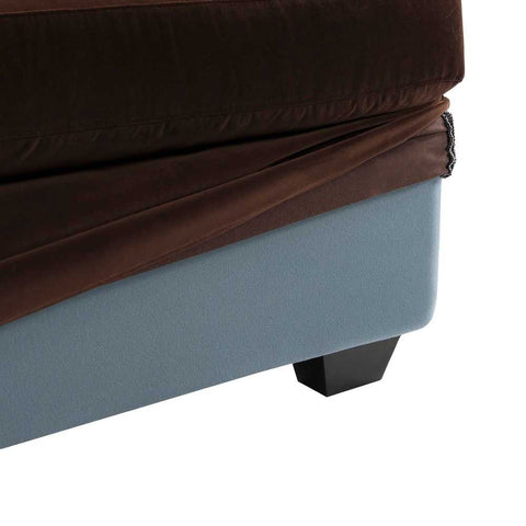 Birkshire 2 Seater Slip Cover Sofa - Dark Chocolate Velvet - Birkshire 2 Seater Slip Cover Sofa - Dark Chocolate Velvet - Eleganté