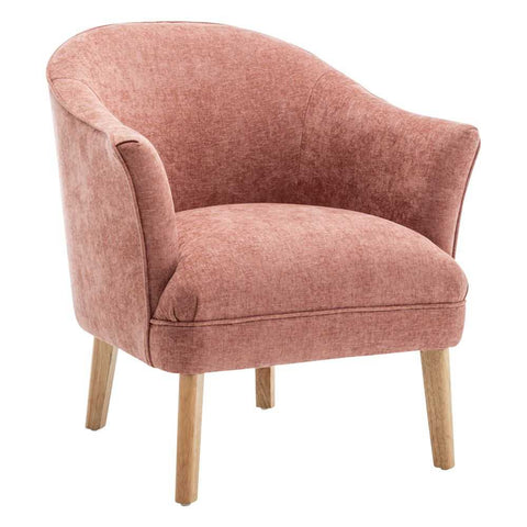 Elsa Arm Chair - Coral Chenille - Occasional Chairs - Eleganté