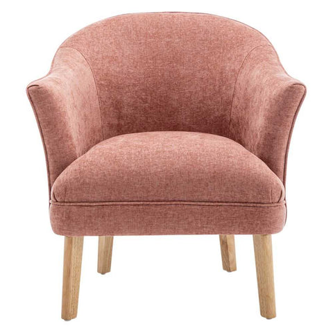 Elsa Arm Chair - Coral Chenille - Occasional Chairs - Eleganté