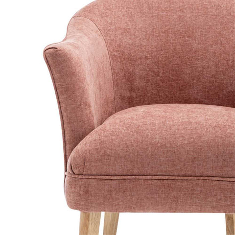 Elsa Arm Chair - Coral Chenille - Occasional Chairs - Eleganté