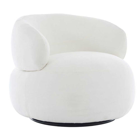 Greenwich Swivel Occasional Chair - Ivory Chenille - Occasional Chairs - Eleganté