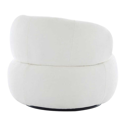Greenwich Swivel Occasional Chair - Ivory Chenille - Occasional Chairs - Eleganté