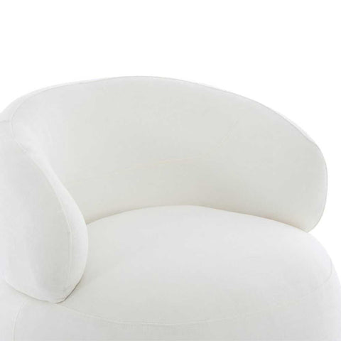 Greenwich Swivel Occasional Chair - Ivory Chenille - Occasional Chairs - Eleganté