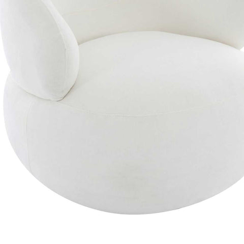 Greenwich Swivel Occasional Chair - Ivory Chenille - Occasional Chairs - Eleganté