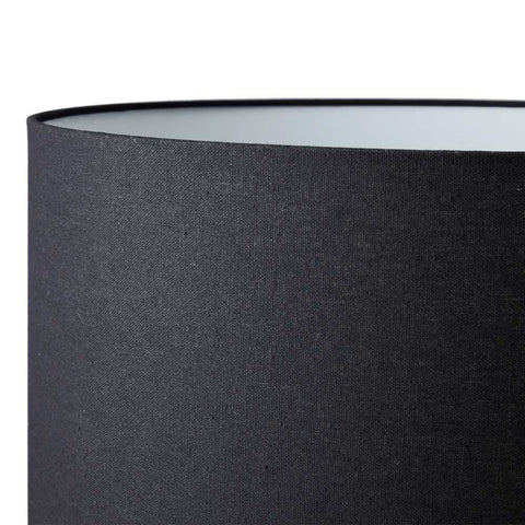 Mendoza Table Lamp - White w Black Shade - Mendoza Table Lamp - White w Black Shade - Eleganté