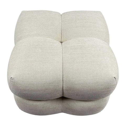 Lesina Stool - Natural Chenille - Ottomans and Stools - Eleganté