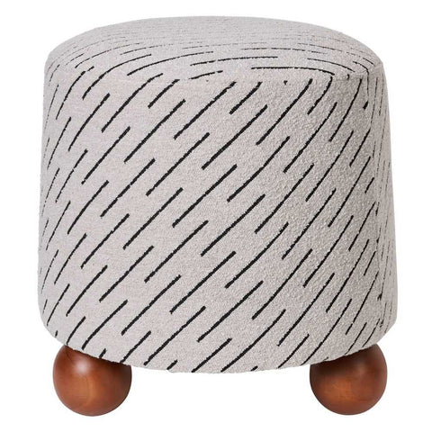 Orta Stool - Natural Jacquard - Ottomans and Stools - Eleganté