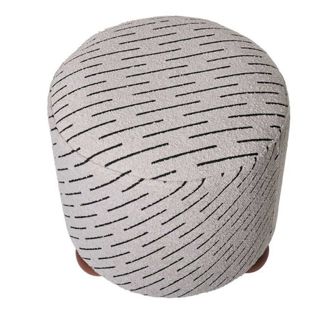 Orta Stool - Natural Jacquard - Ottomans and Stools - Eleganté