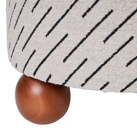 Orta Stool - Natural Jacquard - Ottomans and Stools - Eleganté