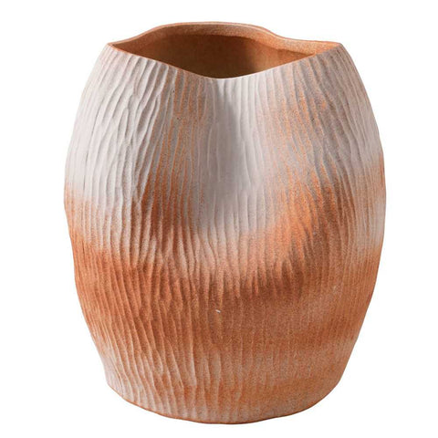 Maeve Porcelain Vase - Medium Terracotta - Bowls, Vases, Vessels - Eleganté