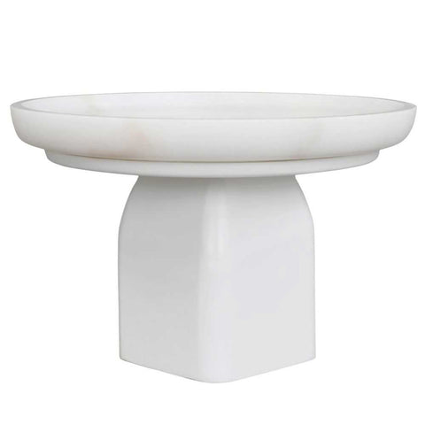 Edith Footed Bowl - Large White - Bowls, Vases, Vessels - Eleganté